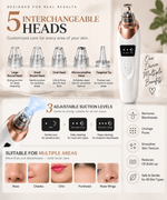 5-in-1 Blackhead Removal Machine | Deep Pore Cleaner & Facial Pore Vacuum for Clearer Skin
