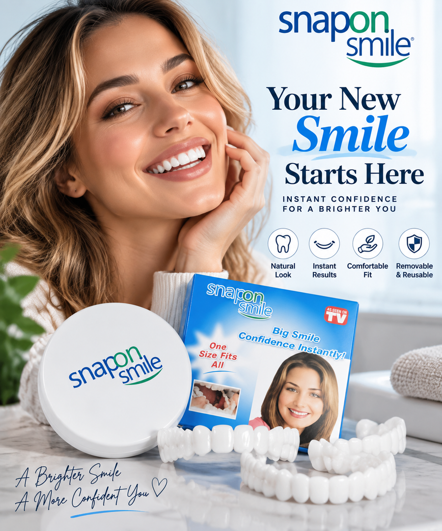 Snap-On Smile Dental Veneers | Removable Artificial Teeth for Instant Smile Enhancement