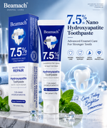 Beamach 7.5% nHAP Hydroxyapatite Toothpaste | Enamel Support, Sensitivity Care & Fresh Breath Daily Formula