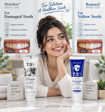 Complete Oral Care Bundle | Holydeer 7.5% Nano Hydroxyapatite + Beamach Whitening Toothpaste | Enamel Care & Brighter Smile