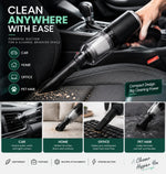 Portable 3-in-1 Vacuum Cleaner for Car, Home & Office | Strong Suction Mini Cleaner