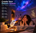 2-in-1 Galaxy Star Projector Night Light | USB LED Nebula Lamp for Bedroom Ambience